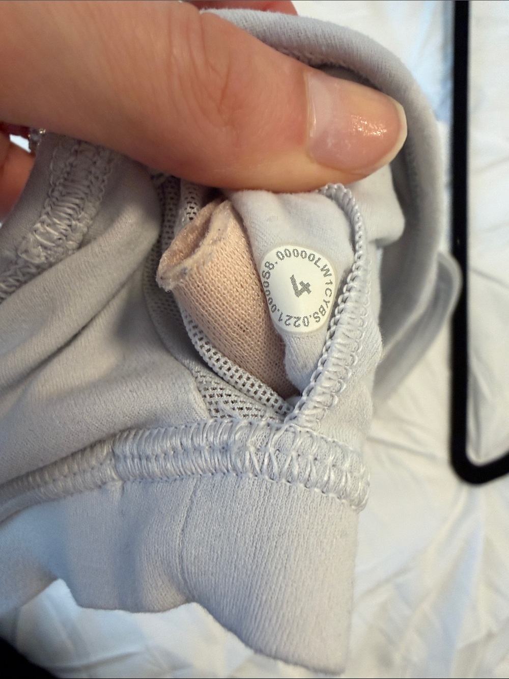 lululemon athletica Light Gray Camo Crop Top - Picture 3 of 3